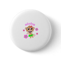 aloha monkey screen. pinback buttons