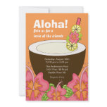 Aloha Summer Party Luau Invitation invitations