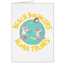 Aloha Trunks Beach Bouncers Card