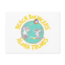 Aloha Trunks Beach Bouncers Postcard