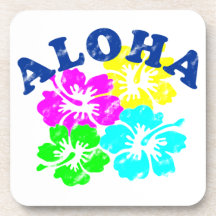 Aloha Vintage Drink Coasters