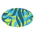 Aloha You, lime aqua splash, template Sticker