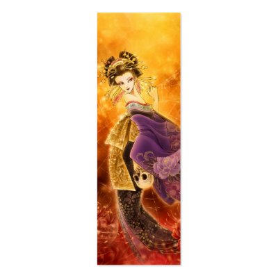 Along Came a Spider Bookmark Business Cards by MiyabiLine