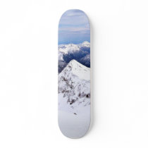 Alp Mountains Blue Sky With Snow Custom Skateboard