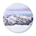 Alp Mountains Covered With Snow Magnet