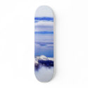 Alp Mountains With Blue Sky skateboards