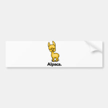 Alpaca Alpaca. Bumper Sticker