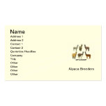 Alpaca Breeder's Business Card