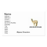 Alpaca Breeder's  Business Card