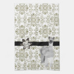 Alpaca Olive Damask  MoJo Kitchen To Towel