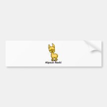 Alpacas Rock! Bumper Sticker