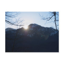 Alpen Bayern Sonnenuntergang Postkarten