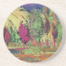 Alpes de DES de Couleurs Dessous De Verres