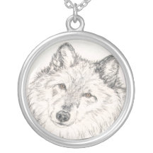 Alpha collier femelle de loup