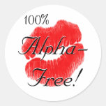 Alpha-Free Round Stickers