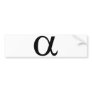 alpha icon a bumper sticker