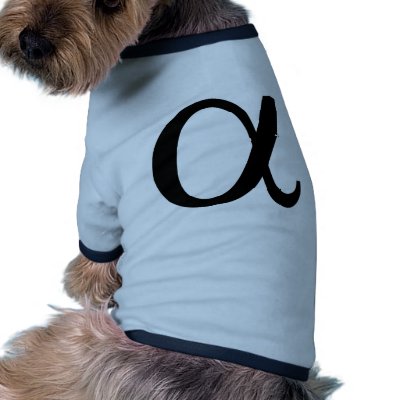 alpha icon a dog tee by TomaniacLines