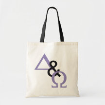 Alpha & Oméga Lilas noir Canvas Bag
