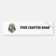 Alpha Phi Omega Colour - Crest Bumper Sticker
