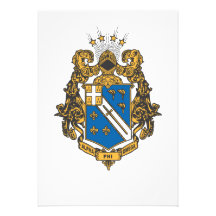 Alpha Phi Omega Colour - Crest Custom Invites