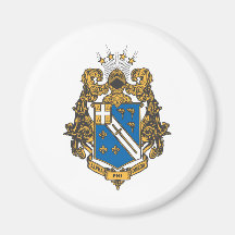 Alpha Phi Omega Colour - Crest Fridge Magnet