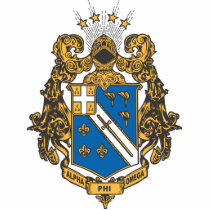 Alpha Phi Omega Colour - Crest Cut Out