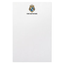 Alpha Phi Omega Colour - Crest Stationery Design