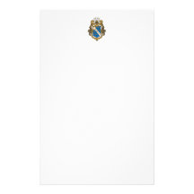 Alpha Phi Omega Colour - Crest Stationery