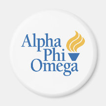 Alpha Phi Omega Colour - Torch Fridge Magnet