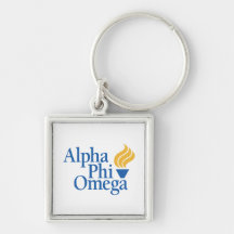 Alpha Phi Omega Colour - Torch Key Chain