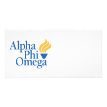 Alpha Phi Omega Colour - Torch Picture Card