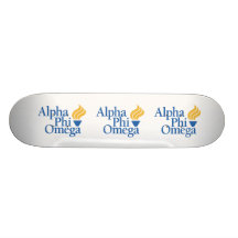 Alpha Phi Omega Colour - Torch Skateboard Decks