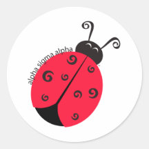Alpha Sigma Alpha Ladybug Sticker