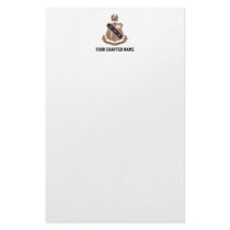 Alpha Sigma Phi Crest Personalized Stationery