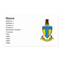 Alpha Tau Omega Colour Crest Business Card Templates