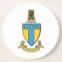 Alpha Tau Omega Colour Crest Coaster