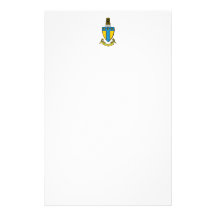 Alpha Tau Omega Colour Crest Custom Stationery