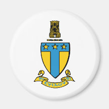 Alpha Tau Omega Colour Crest Fridge Magnet
