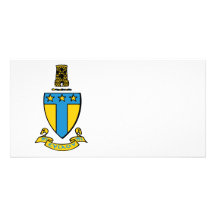 Alpha Tau Omega Colour Crest Photo Card Template
