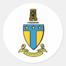 Alpha Tau Omega Colour Crest Sticker