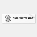 Alpha Tau Omega Interlocked Letters Bumper Sticker