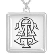 Alpha Tau Omega Interlocked Letters Pendants