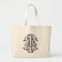 Alpha Tau Omega Interlocked Letters Tote Bag