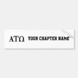 Alpha Tau Omega Letters Bumper Sticker