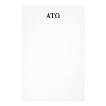 Alpha Tau Omega Letters Stationery Paper