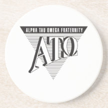 Alpha Tau Omega Name and Letters Coaster