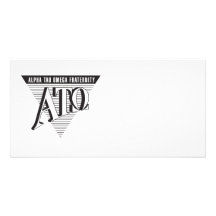 Alpha Tau Omega Name and Letters Photo Card Template