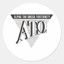 Alpha Tau Omega Name and Letters Sticker