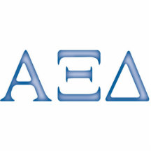 Alpha Xi Delta Letters Photo Cutouts