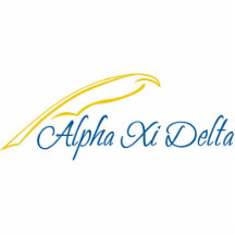 Alpha Xi Delta with Quill Photo Cutout